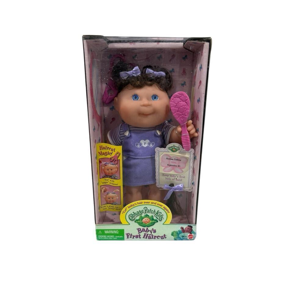 1999 CABBAGE PATCH KIDS BABYS‎ FIRST HAIRCUT Janissa Colleen NIB
